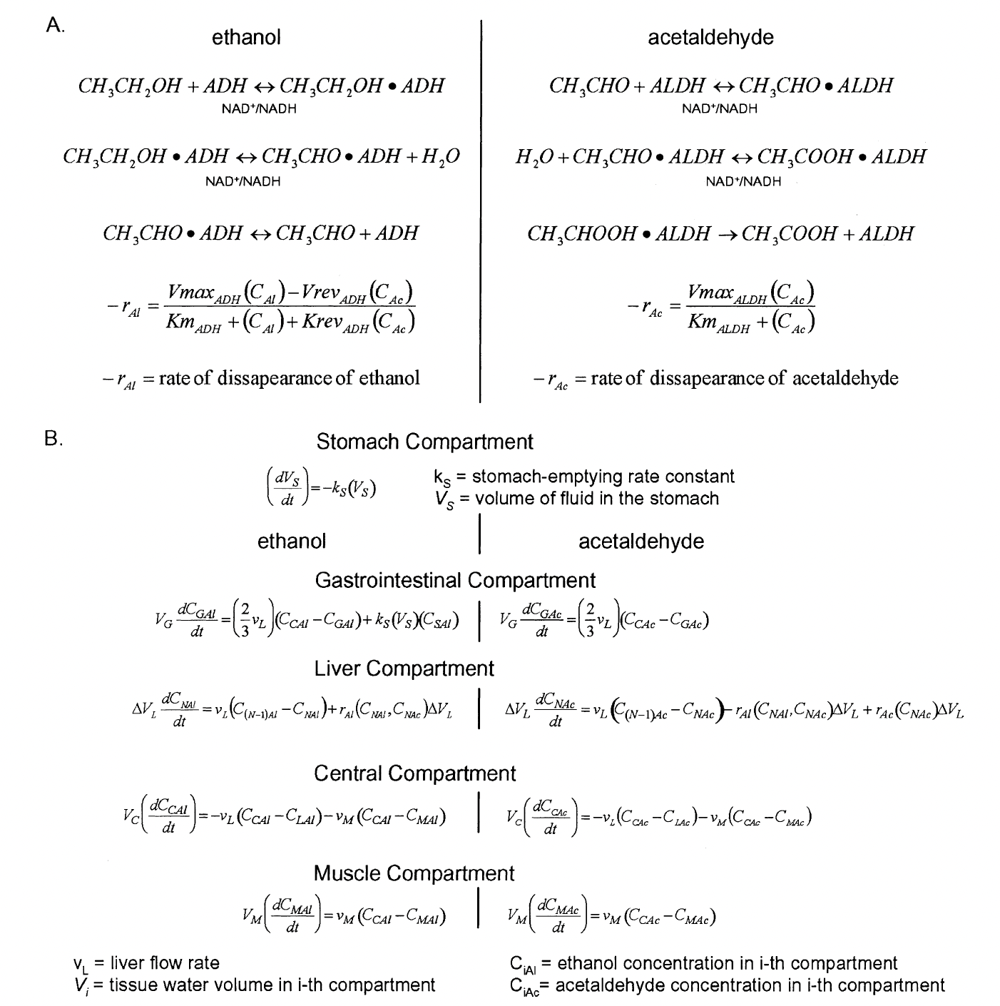 rate law equations